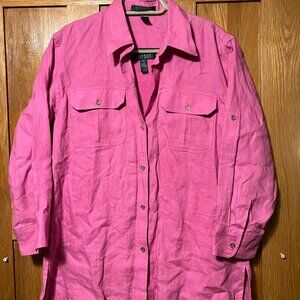 Ralph Lauren - Linen Button Up with  Matching Tank